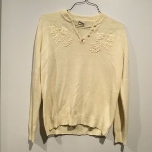 Vintage Adrian Delafield Embroidered Winter Sweater